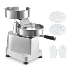 Commercial Burger Patty Maker, 150mm/6inch Hamburger Beef Patty Maker, Heavy Duty Food-Grade Stainless Steel Bowl Burger Press Machine