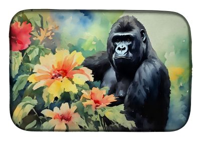 Gorilla Dish Drying Mat Absorbent Dish Drying Mat Pad for Kitchen Counter Dish Drainer Mat for Countertop, 14 x 21", Multicolor